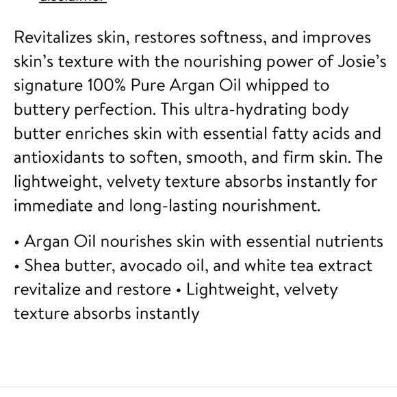 Josie Maran whipped Argan oil body butter - Picture 7 of 7
